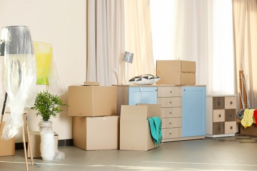 Removal team preparing a home move in Poplar