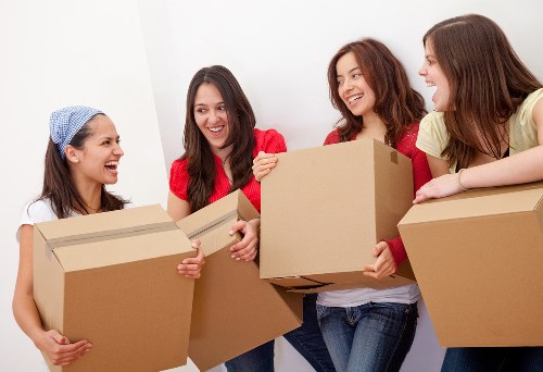 Removal team helping with a residential move in Poplar