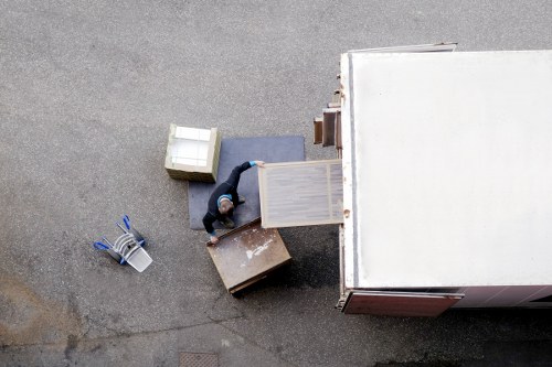 Local moving truck helping with flat and office relocations in Poplar