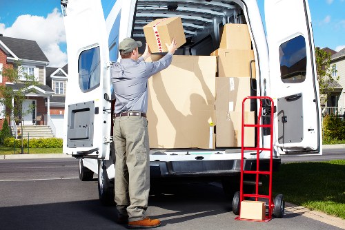 Furniture protection and loading during a Poplar house move