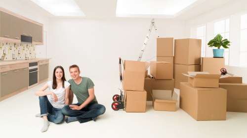 Reusable furniture and household goods prepared for charity donation in Poplar