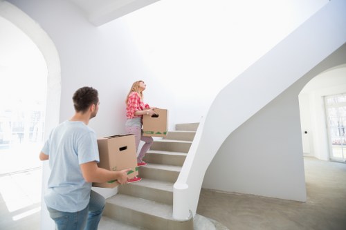 Moving van ready for a Poplar home removal