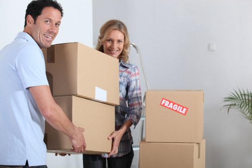 Van loading furniture for a Poplar house or office move